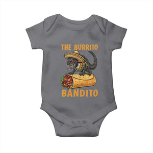 Funny Cinco De Mayo Chupacabra Baby Onesie The Burrito Bandito TS12 Charcoal Print Your Wear