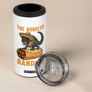 Funny Cinco De Mayo Chupacabra 4 in 1 Can Cooler Tumbler The Burrito Bandito TS12 Print Your Wear