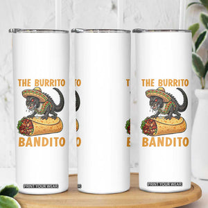Funny Cinco De Mayo Chupacabra Skinny Tumbler The Burrito Bandito TS12 Print Your Wear