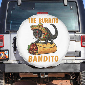 Funny Cinco De Mayo Chupacabra Spare Tire Cover The Burrito Bandito TS12 No hole White Print Your Wear