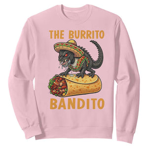 Funny Cinco De Mayo Chupacabra Sweatshirt The Burrito Bandito TS12 Light Pink Print Your Wear