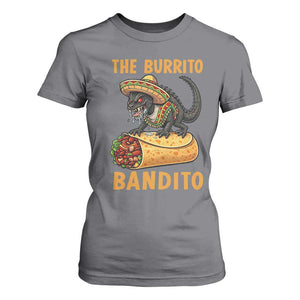 Funny Cinco De Mayo Chupacabra T Shirt For Women The Burrito Bandito TS12 Charcoal Print Your Wear