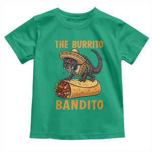 Funny Cinco De Mayo Chupacabra Toddler T Shirt The Burrito Bandito TS12 Irish Green Print Your Wear