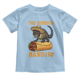 Funny Cinco De Mayo Chupacabra Toddler T Shirt The Burrito Bandito TS12 Light Blue Print Your Wear