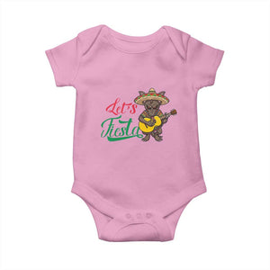 Funny Cinco De Mayo Chupacabra Baby Onesie Lets Fiesta TS12 Light Pink Print Your Wear