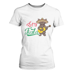 Funny Cinco De Mayo Chupacabra T Shirt For Women Lets Fiesta TS12 White Print Your Wear