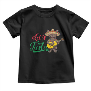 Funny Cinco De Mayo Chupacabra Toddler T Shirt Lets Fiesta TS12 Black Print Your Wear