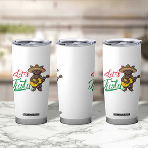 Funny Cinco De Mayo Chupacabra Tumbler Cup Lets Fiesta TS12 Print Your Wear
