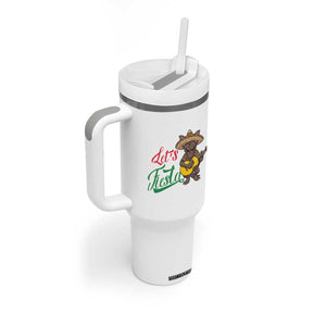 Funny Cinco De Mayo Chupacabra Tumbler With Handle Lets Fiesta TS12 Print Your Wear