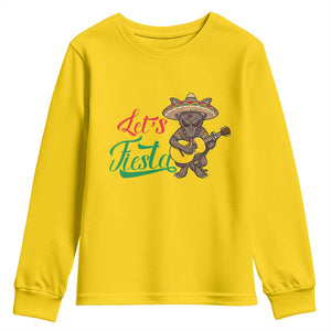 Funny Cinco De Mayo Chupacabra Youth Sweatshirt Lets Fiesta TS12 Daisy Print Your Wear