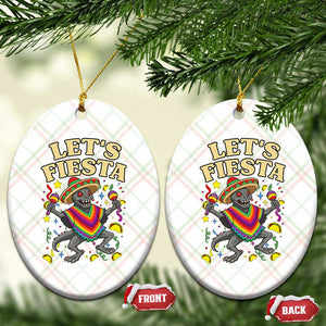 Funny Chupacabra Lets Fiesta Ceramic Ornament Cinco De Mayo Gift TS12 Print Your Wear