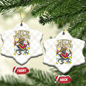 Funny Chupacabra Lets Fiesta Ceramic Ornament Cinco De Mayo Gift TS12 Print Your Wear