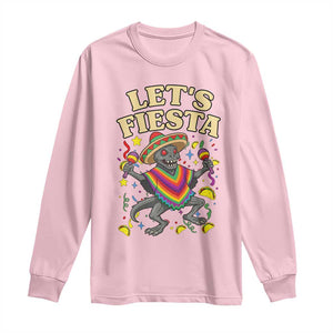 Funny Chupacabra Lets Fiesta Long Sleeve Shirt Cinco De Mayo Gift TS12 Light Pink Print Your Wear