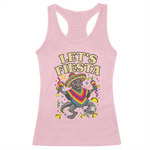 Funny Chupacabra Lets Fiesta Racerback Tank Top Cinco De Mayo Gift TS12 Light Pink Print Your Wear