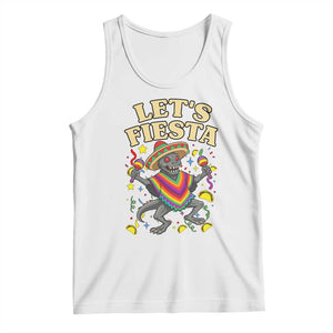 Funny Chupacabra Lets Fiesta Tank Top Cinco De Mayo Gift TS12 White Print Your Wear