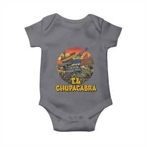 Funny Cinco De Mayo Cryptid Lover Gift Baby Onesie El Squatcho Dabbing TS12 Charcoal Print Your Wear
