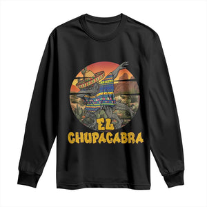 Funny Cinco De Mayo Cryptid Lover Gift Long Sleeve Shirt El Squatcho Dabbing TS12 Black Print Your Wear