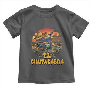 Funny Cinco De Mayo Cryptid Lover Gift Toddler T Shirt El Squatcho Dabbing TS12 Dark Heather Print Your Wear