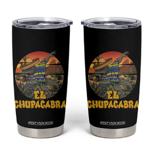 Funny Cinco De Mayo Cryptid Lover Gift Tumbler Cup El Squatcho Dabbing TS12 Black Print Your Wear