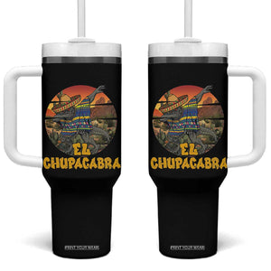 Funny Cinco De Mayo Cryptid Lover Gift Tumbler With Handle El Squatcho Dabbing TS12 One Size: 40 oz Black Print Your Wear