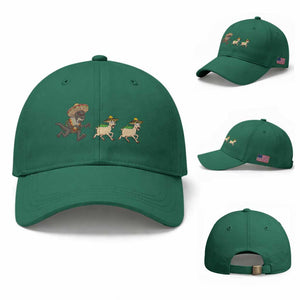 Funny Mexican Fiesta Gift Baseball Cap Chupacabra Chasing Taco Goat TS12 Baseball Cap Universal Fit Irish Green Print Your Wear