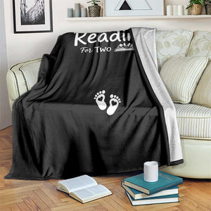 Pregnancy Announcement For Book Lovers Throw Blanket Reading For Two TS12 Print Your Wear