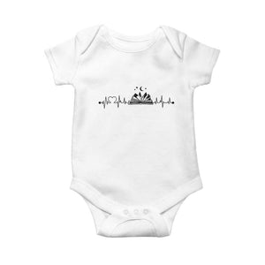 Bookaholic Heartbeat Graphic Baby Onesie Vintage Reader Lifeline Gift TS12 White Print Your Wear
