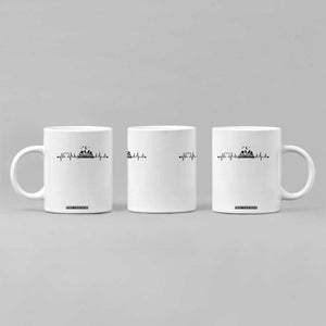 Bookaholic Heartbeat Graphic Coffee Mug Vintage Reader Lifeline Gift TS12 Print Your Wear