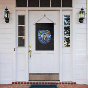 Starry Night Space Bookworm Garden Flag Funny Astronaut Reader Gift TS12 Print Your Wear