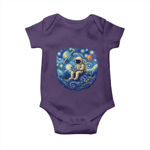 Starry Night Space Bookworm Baby Onesie Funny Astronaut Reader Gift TS12 Purple Print Your Wear