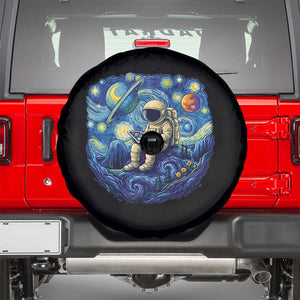 Starry Night Space Bookworm Spare Tire Cover Funny Astronaut Reader Gift TS12 Black Print Your Wear