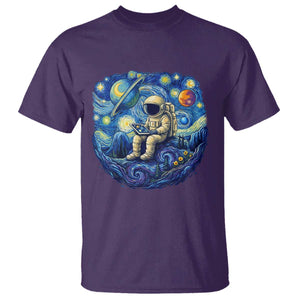 Starry Night Space Bookworm T Shirt Funny Astronaut Reader Gift TS12 Purple Print Your Wear