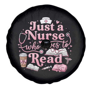 Just A Nurse Who Loves Reading Spare Tire Cover Book Lover Nurse TS12 Print Your Wear