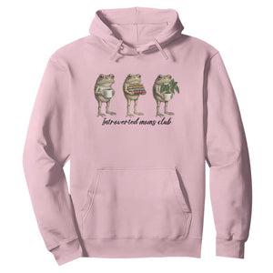 Introverted Moms Club Frog Graphic Hoodie Funny Mothers Day Gift TS12 Light Pink Print Your Wear