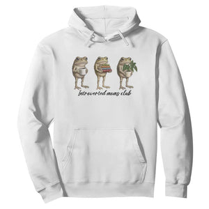 Introverted Moms Club Frog Graphic Hoodie Funny Mothers Day Gift TS12 White Print Your Wear