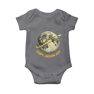Copy Moon Joy Space Lover Lunar Mission Baby Onesie Astronaut Sci Fi Graphic TS12 Charcoal Print Your Wear