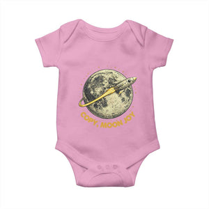 Copy Moon Joy Space Lover Lunar Mission Baby Onesie Astronaut Sci Fi Graphic TS12 Light Pink Print Your Wear