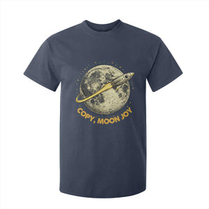 Copy Moon Joy Space Lover Lunar Mission T Shirt For Kid Astronaut Sci Fi Graphic TS12 Navy Print Your Wear
