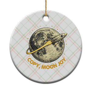 Copy Moon Joy Space Lover Lunar Mission Ceramic Ornament Astronaut Sci Fi Graphic TS12 1pc Christmas Plaid Print Your Wear