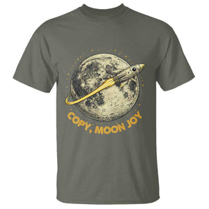 Copy Moon Joy Space Lover Lunar Mission T Shirt Astronaut Sci Fi Graphic TS12 Military Green Print Your Wear