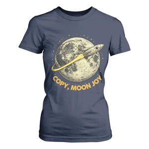 Copy Moon Joy Space Lover Lunar Mission T Shirt For Women Astronaut Sci Fi Graphic TS12 Navy Print Your Wear
