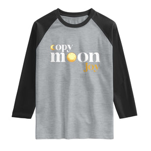 Copy Moon Joy Statement Full Moon Raglan Shirt Space Exploration Lunar Journey 2026 TS12 Heather Gray Black Print Your Wear