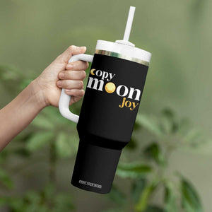 Copy Moon Joy Statement Full Moon Tumbler With Handle Space Exploration Lunar Journey 2026 TS12 Print Your Wear