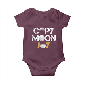 Lunar Mission Astronaut Space Lover Baby Onesie Copy Moon Joy Sci Fi Graphic TS12 Maroon Print Your Wear