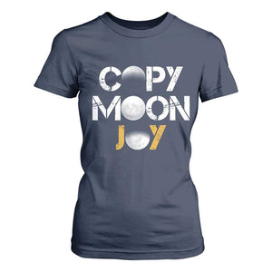 Lunar Mission Astronaut Space Lover T Shirt For Women Copy Moon Joy Sci Fi Graphic TS12 Navy Print Your Wear