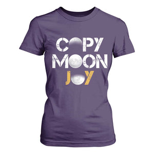 Lunar Mission Astronaut Space Lover T Shirt For Women Copy Moon Joy Sci Fi Graphic TS12 Purple Print Your Wear