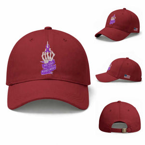 Not Today Alzheimers Baseball Cap Funny Skeleton Middle Finger Purple Ribbon