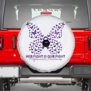 Alzheimers Awareness Butterfly Support Gift Spare Tire Cover Her Fight Our Fight