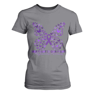 Alzheimers Awareness Butterfly Support Gift T Shirt For Women Her Fight Our Fight