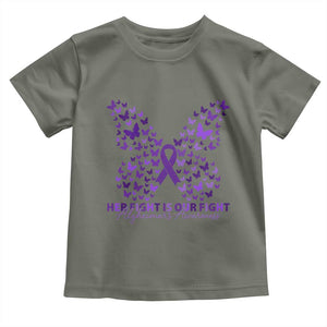 Alzheimers Awareness Butterfly Support Gift Toddler T Shirt Her Fight Our Fight
